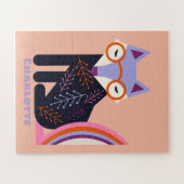 Custom Name Fox Puzzle for Kids  (Horizontal)