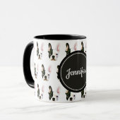 Custom Name French Bulldog Coffee Mug (Devant gauche)