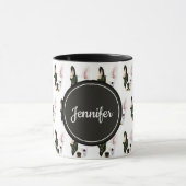 Custom Name French Bulldog Coffee Mug Mok (Midden)
