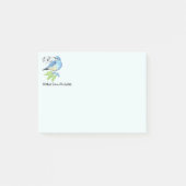 Custom Name Fun Bluebird Bird Nature Art Post-it® Notes (Voorkant)