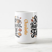 Custom name funny fall saying Mug Koffiemok (Center)