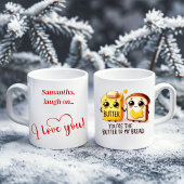 Custom Name Funny Food Mug Gift for Girlfriend