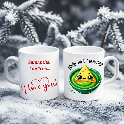 Custom Name Funny Food Mug Sweet Valentine Gift