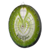 Custom Name Funny Matcha Latte Lover Green Tea Dartbord (Voorkant Rechts)