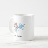 Custom Name Funny Nurse Overflowing Syringe Mug (Devant gauche)