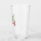 Custom Name Funny Thinking Drink Christmas Hat Glas (Links)