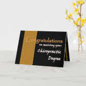CUSTOM NAME Gefeliciteerd - Chiropractie Graad Kaart (Gele Bloem)