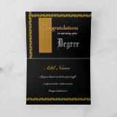 CUSTOM NAME Gefeliciteerd met het behalen van je d Kaart (Binnen)