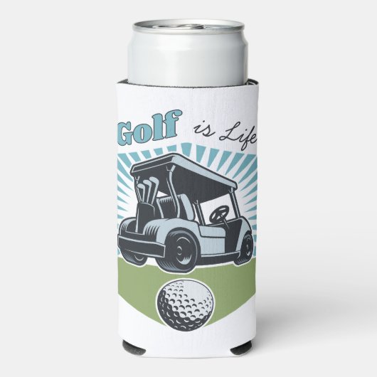 Custom Name Golf is het leven (Seltzer Achterkant)