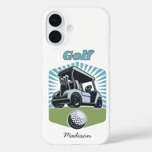 Custom Name Golf is het leven iPhone 16 Hoesje