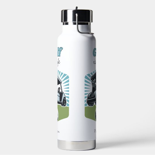 Custom Name Golf is het leven Waterfles (Links)