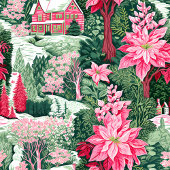 Custom name green and pink Christmas preppy towel