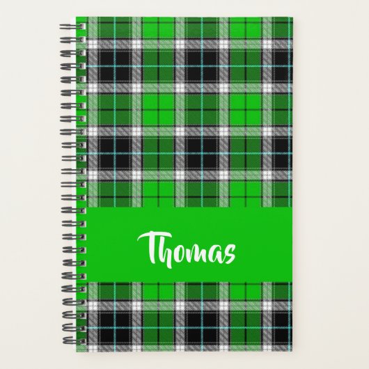 Custom name green plaid pattern (Devant)