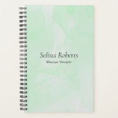 Custom name green watercolor planner (Voorkant)