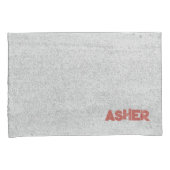 Custom Name Grey Boys Dinosaur Roaring T-Rex Kussensloop (Voorkant-Rechts)