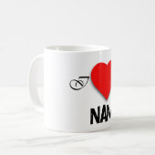 Custom Name I Heart Love Mug Valentine’s Day Gift  (Devant gauche)