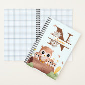 Custom Name Journal voor Owl Lovers Notitieboek (Binnen)