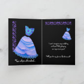 CUSTOM NAME Junior Bruidsmeisje Nodig BLAUWE JURK (Binnen)