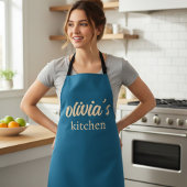 Custom Name Kitchen Apron – Personalized Cooking  Schort