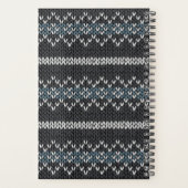 Custom Name Knit Grey and Blue Planner (Dos)