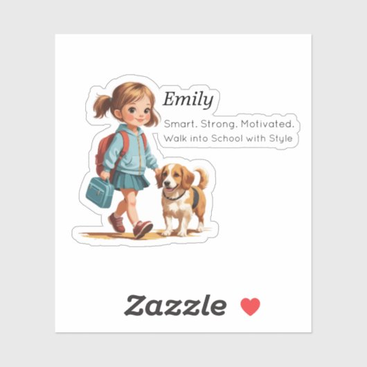 Custom Name Label Sticker – 3 Fields (Feuille)
