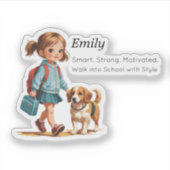 Custom Name Label Sticker – 3 Fields (Devant)