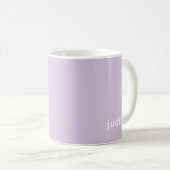 Custom Name Lilac Mist Mug Personalized Minimal  (Devant droit)