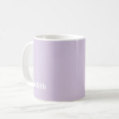 Custom Name Lilac Mist Mug Personalized Minimal  (Devant gauche)