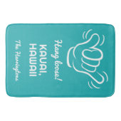 Custom Name, Location & Color Shaka Badmat (Voorkant)