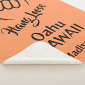 Custom Name, Location & Color Shaka Sherpa Deken (3/4)