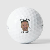 Custom Name Lost Golf Ball - Punny Photo Face Gift Golfballen (Voorkant)