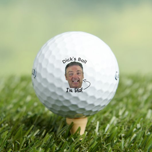 Custom Name Lost Golf Ball - Punny Photo Face Gift Golfballen (Insitu Shirt)