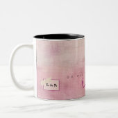 Custom Name Love Script Heather Dusk Poet Mug (Gauche)
