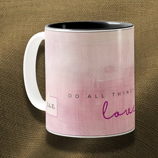Custom Name Love Script Heather Dusk Poet Mug