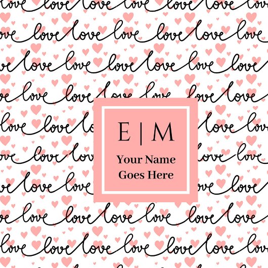 Custom Name Love Text Bath Towel Valentine Gift