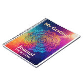 Custom Name Mandala Gratitude Journal (Côté gauche)