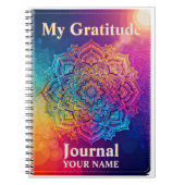 Custom Name Mandala Gratitude Journal (Devant)
