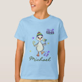 Custom Name Mardi Gras Boy Goose Carnival T-Shirt (Voorkant)