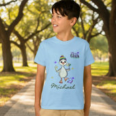 Custom Name Mardi Gras Boy Goose Carnival T-Shirt
