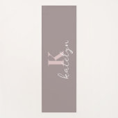 Custom Name Minimal Fitness Yoga Mat (Voorkant)