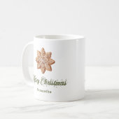 Custom Name Minimalist Christmas Mug Gift (Devant gauche)