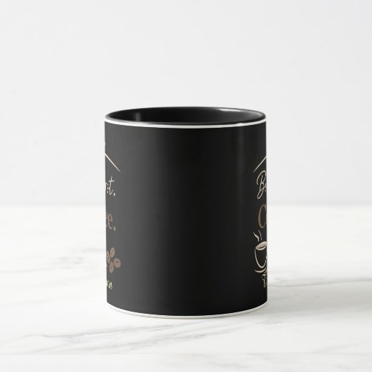 Custom Name Minimalist Coffee Mug Gift (Centre)