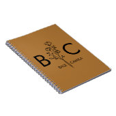 Custom name Monogrammed  Portfolio, Personalized  Notitieboek (Rechterzijde)