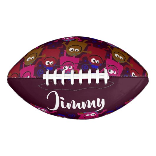 Custom name monsters pattern american football (Voorkant)