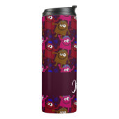 Custom name monsters pattern thermosbeker (Gedraaid links)