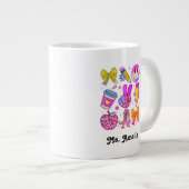 Custom Name Mug, Custom Teacher Mug,Back to school Extra Grote Beker (Voorkant rechts)