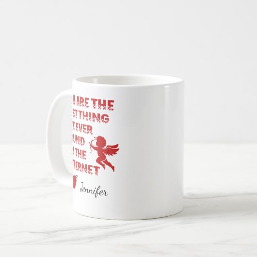Custom Name Mug | Funny Online Dating Gift (Devant gauche)