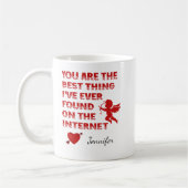 Custom Name Mug | Funny Online Dating Gift (Gauche)