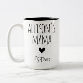 Custom Name Mug Gift for First Time Mom or Grandma (Gauche)