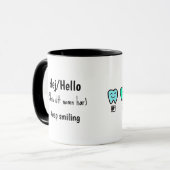 Custom Name Mug – Personalized Dental Gift (Devant gauche)